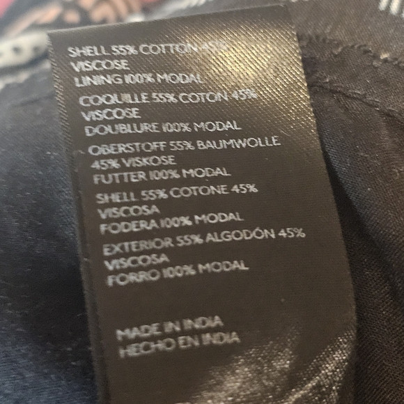 Anthropologie V-Neck Plunge Tunic Mini Dress - Women's Size XL Boho Jungle Black - Picture 12 of 13